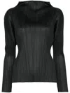 Issey Miyake New Colorful Basics Long-sleeved Top In Black