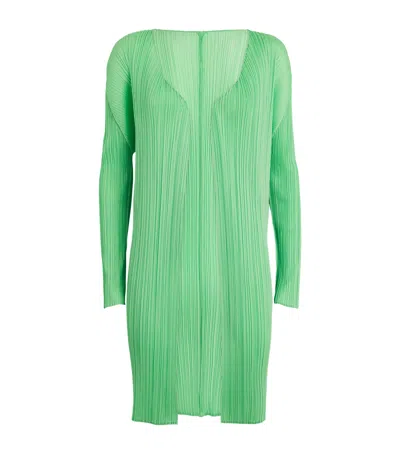 Issey Miyake New Colorful Basics 4 Coat In Green