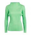 Issey Miyake New Colorful Basics 4 Long-sleeve Top In Green