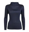 Issey Miyake New Colorful Basics 4 Long-sleeve Top In Navy