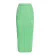 Issey Miyake New Colorful Basics 4 Midi Skirt In Green