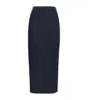 Issey Miyake New Colorful Basics 4 Midi Skirt In Navy