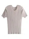 Issey Miyake New Colorful Basics 4 Pleated Top