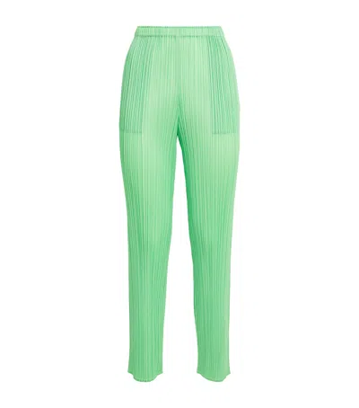 Issey Miyake New Colorful Basics 4 Trousers In Green