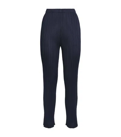 Issey Miyake New Colorful Basics 4 Trousers In Navy