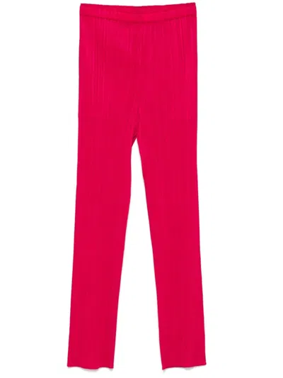 Issey Miyake Pleated Trousers In Pink