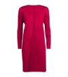 Issey Miyake New Colorful Basics Longline Cardigan In Pink