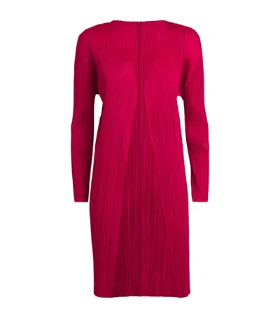 Issey Miyake New Colorful Basics Longline Cardigan In Pink