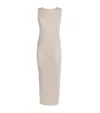 Issey Miyake Beige June New Colorful Basics 4 Midi Dress In Beige