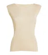 Issey Miyake New Colorful Basics Tank Top In Beige