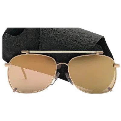Pre-owned Issey Miyake New Vintage  Im 105 Silver Matte Basquiat Im Series 1985 Sunglasses In Brown