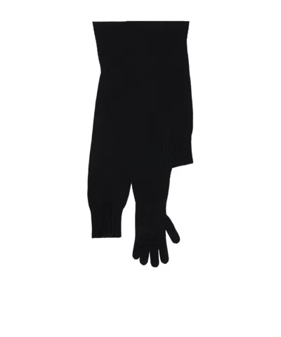 Issey Miyake November Sleeves Collection Stole Scarf In Black