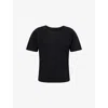 Issey Miyake Textured Pleated T-shirt With Classic Crewneck In Black
