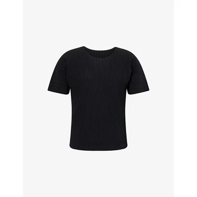 ISSEY MIYAKE NS HOMME PLISSE ISSEY MIYAKE BASICS PLEATED KNITTED T-SHIRT