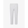 Issey Miyake Mens Core Pleated Straight Leg Trousers In Light Gray