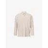 Issey Miyake Ns Gray Edge Long-sleeves Knitted Shirt In Neutral