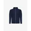 Issey Miyake Ns Navy High-neck Two-slip-pockets Slim-fit Knitted Jacket