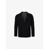 Issey Miyake Homme Plisse  Mens 15-black Pleated Relaxed-fit Knitted Jacket In Black
