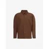 Issey Miyake Ns Pleated Relaxed-fit Knitted Shirt Sepia Brown In Sepia Brown