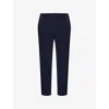 Issey Miyake Ns Basic Pleated Relaxed-fit Wide Knitted Trousers Black In Navy