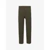 ISSEY MIYAKE NS KHAKI REGULAR-FIT TAPERED-LEG KNITTED TROUSERS