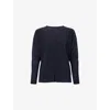 Issey Miyake Ns Navy Basics Long-sleeve Knit Top In Black