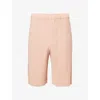Issey Miyake Ns Pastel Orange Pleats Regular-fit Knitted Shorts
