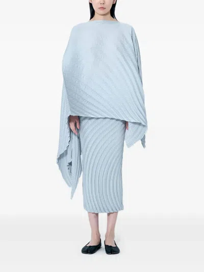 Issey Miyake Nuance Pleats Cardigan In Grey
