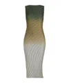 Issey Miyake Womens Before Midnight Nuance Pleats Sleeveless Knitted Midi-dress In Gray