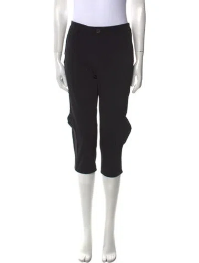 Pre-owned Issey Miyake Nylon Straight Leg Pants In Black