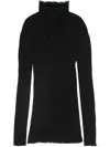 ISSEY MIYAKE NYLON TURTLE-NECK TOP