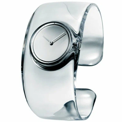 Pre-owned Issey Miyake O Series Bangle Watch Clear Transparent Tokujin Yoshioka Silaw001