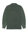 Issey Miyake Men's Mc October Pleated Polo Shirt In Moss Green