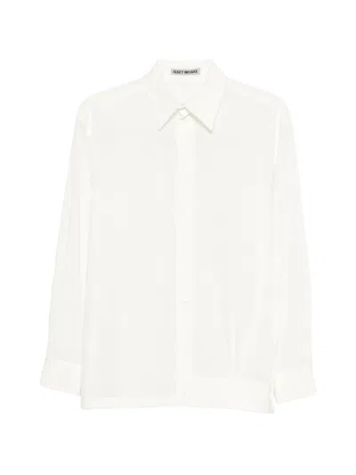 Issey Miyake Odd Shirt In White