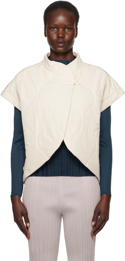 Issey Miyake Off-white Asteroid Vest In Neutral