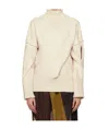 Issey Miyake Off-white Brobdingnag Turtleneck In Nude