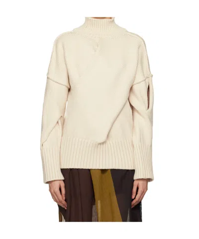 Issey Miyake Off-white Brobdingnag Turtleneck In 06 Moon White