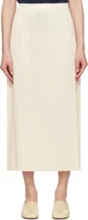 Issey Miyake Off-white Monthly Colors December Maxi Skirt In 02 Off White