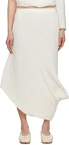 Issey Miyake Off-white Stream Midi Skirt In 06 Asa White