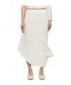 Issey Miyake Off-white Stream Midi Skirt In White