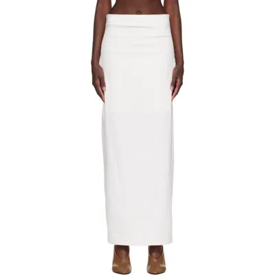 Issey Miyake Off-white Allow Maxi Skirt