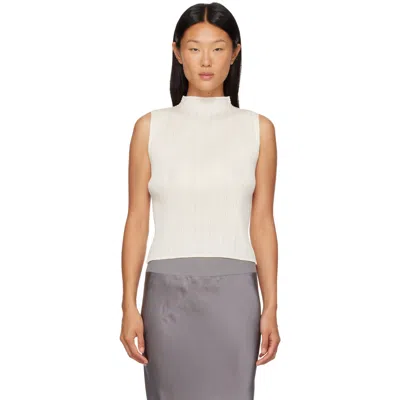 Issey Miyake Off-white Monthly Colors August Top In Pink