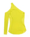 Issey Miyake One-shoulder Top In Yellow