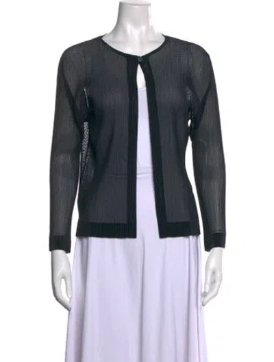 Pre-owned Issey Miyake Open Front Sweater In Green