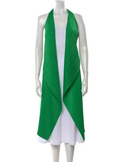 Pre-owned Issey Miyake Open Front Sweater W/ Tags In Green