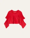 Issey Miyake Panini Knitted Sleeveless Top In Red