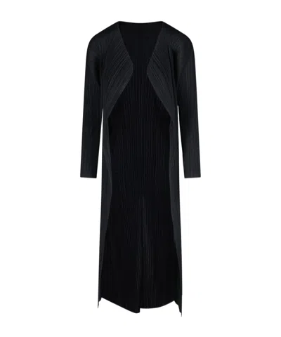 ISSEY MIYAKE PLEATS PLEASE PLEATED LONGLINE COAT