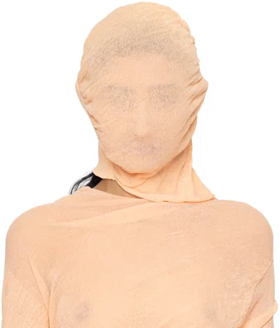Issey Miyake Orange Ambiguous Beanie In 40-light Beige