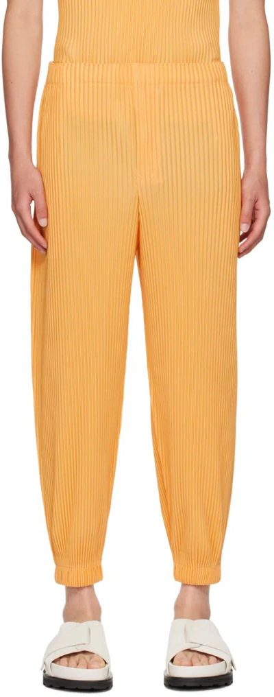 Issey Miyake Orange Monthly Color June Trousers In 33-melon Orange