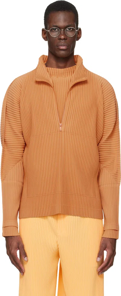Issey Miyake Orange Monthly Colors March Sweater In Brown